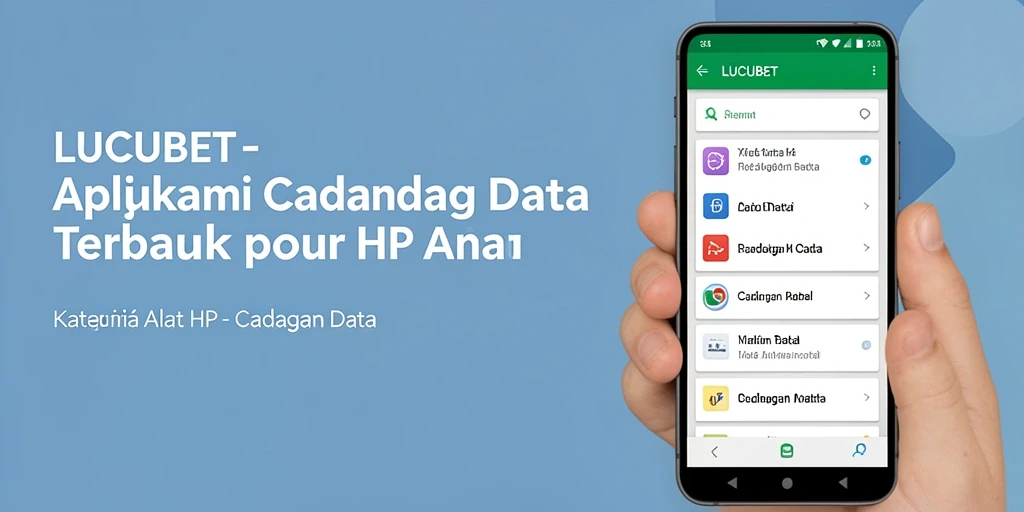 Tampilan antarmuka LUCUBET untuk cadangan data yang sederhana dan efisien.