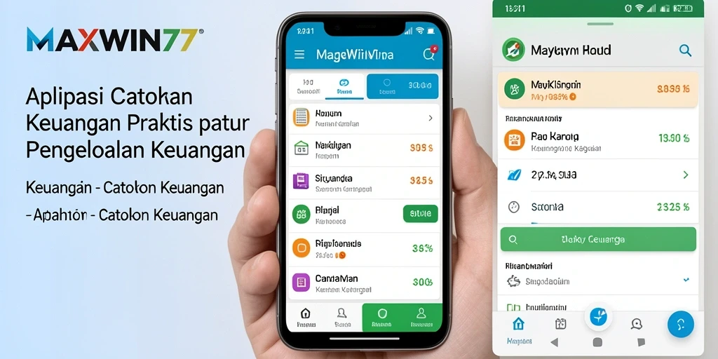 Tampilan antarmuka MAXWIN77 yang memudahkan pencatatan keuangan.