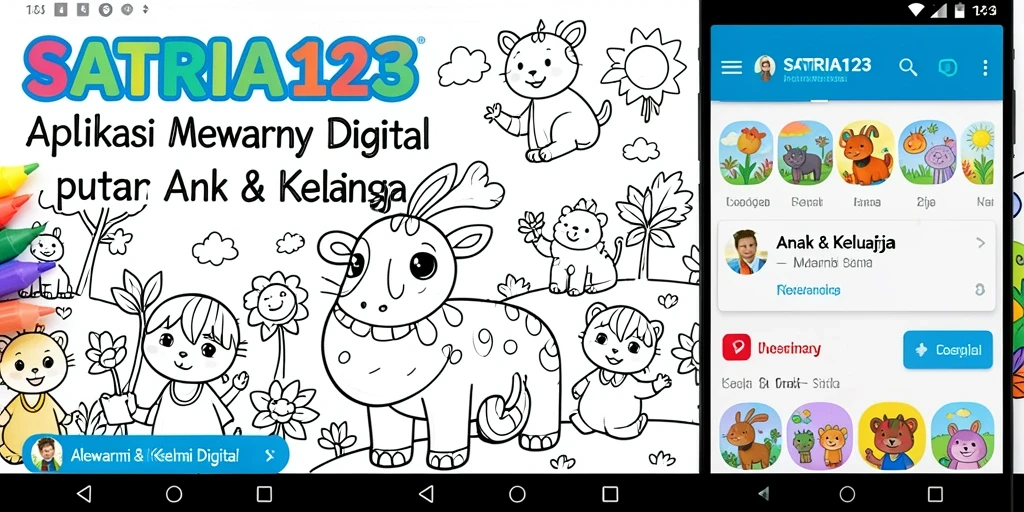 Tampilan antarmuka SATRIA123 yang interaktif dan menarik.