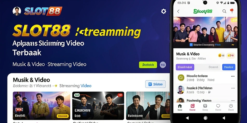 Screenshot antarmuka SLOT88 yang menampilkan fitur Streaming Video.