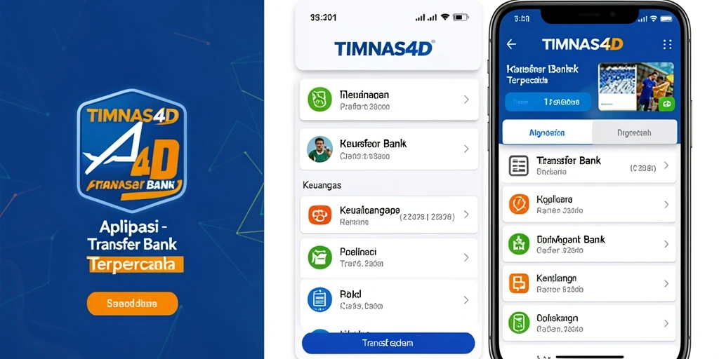 Antarmuka utama TIMNAS4D untuk layanan Transfer Bank yang efisien.